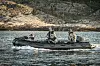 I fem uker i fjor lærte operatørene i Kystjegerkommandoen ukrainske marinesoldatene å blant annet bruke småbåter til taktisk forflytning og infiltrasjon, skjult overvåke og rekognosering, samt offensive operasjoner. Foto: Catharina Molland Dale / Forsvar Foto: Catharina Molland Dale / Forsvar