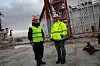F.v Sjef for Forsvarsmateriells maritime kapasiteter, Thomas T. Wedervang, og prosjektleder i BOA, Anders Penna. Foto: Arne Fenstad