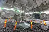 Hele anlegget skal være ferdig før 2028. I fjellhallen her viser de grønne lysene veien ut i tilfelle det blir nødvendig å evakuere. Foto: Arash A. Nejad