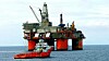 Oljeprisen skvatt opp ni prosent i går, og mer enn tok igjen prisfallet fra julaften. Bildet er fra Snorre-feltet.