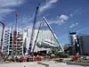 Mer produksjon av fornybar energi gir billigere CO2-kvoter til forurensende kullkraft. Her Vattensfalls Schwarze pumpe utenfor Berlin.