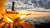 Et NSM-missil skytes ut fra den britiske fregatten HMS «Somerset» under øvelsen Ægir-25 utenfor Andøya i september 2025.