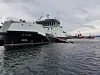 OV Utvær er ett av Kystverkets nyeste fartøy. Det har to bommer med lenser og opptaksutstyr som gjør at det dekker et stort areal. Foto: Tore Stensvold