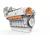 Wärtsilä W31 skal i høst testes med ammoniakk ved Norsk katapult Sustainable Energy på Stord. Bilde: Wärtsilä