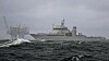 Her patruljerer kystvaktskipet KV Sortland utenfor Troll A-plattformen fredag 30. september, som et resultat av at Forsvaret økte tilstedeværelsen ved olje- og gassinstallasjoner etter angrepet på Nord Stream.