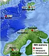 Målestasjonene til Norsar registrerer rystelser i jorden, og slår alarm dersom en atombombe sprenges noe sted i verden. Det er den samme teknologien de vil bruke, i mindre skala, til å overvåke CO₂-lageret. Illustrasjon: Norsar