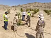 Desert Control demonstrerer LNC-teknologi (Liquid Natural Clay) i Al Ain utenfor Abu Dhabi.