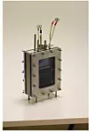 Prototypen av «battolysøren». Foto: Bernhard Weninger et. al, Efficient electricity storage with the battolyser, an integrated Ni-Fe battery and electrolyser, Energy & Environmental Science, 14.12.2016