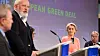 I juli i fjor la EU-kommisjonen frem den store lovpakken Fit for 55. Her er fra venstre kommissær Janusz Wojciechowski, visepresident Frans Timmermans, kommissær Adina Vălean, EU-kommisjonens president Ursula von der Leyen og kommissær Paolo Gentiloni.