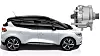 Mild hybridisering kan innebære å installere en liten 48 volts motor og et lite batteri. Foto: Renault/Continental/montasje