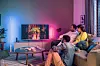 Underholdning: Ved å synkronisere belysningskildene i rommet med TV-er, musikkanlegg og PC-spill kan opplevelsen forsterkes Foto: Philips
