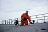 Stephan Mølvig har eksperimentert med å fotografere betong på broer flere steder i verden. På ankerblokkene er det utfordringer nok når GPS og kompass må fungere under jern og betong. Foto: Thomas Djursing