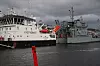 Oljevernfartøy til kai i Langesund under oljevernøvelsen Scope 2017.