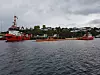 Sivile fartøy med lenser utgjør et viktig supplement til oljevernberedskapen. Oljevernøvelsen Scope 2017.
