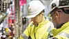 Her vil mange ingeniører være: På jobb for Equinor. På bildet er Paul Christie og Graeme Joiner fra driftsorganisasjonen for Mariner.