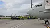 Her på Lossiemouth i Skottland har britiske RAF ni tilsvarende maritime patruljefly som Norge nå er i ferd med å fase inn. «Viking» var det første P-8-flyet som ble levert til Norge, 24. februar 2022. Foto: Forsvaret