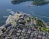 Flyfoto av Vippetangen med Utstikker 2 og Revierkaia. Foto: Oslo Havn