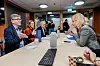 UiO-rektor Svein Stølen og ledelsen ved forskningssenteret uttrykte glede over nyheten fra forskningsminister Aasland. Foto: Arash A. Nejad