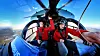 Luftambulansens utviklingshelikopter. Lars Amdal, prosjektleder for utvikling av instrumentflygingsruter i Norsk Luftambulanse, og flygesjef Lars Erik Bragstad i Norsk Luftambulanse Helikopter