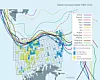Iskant: Kartet viser hvor langt isen beveger seg gjennom årets 12 måneder. Oversikten er basert på meteorologiske data fra de siste 30 årene. Flere av blokkene Olje- og energidepartementet foreslår ligger innenfor denne sonen store deler av året, noe som bekymrer miljøvernere og sikkerhetseksperter. Kilder: Oljedirektoratet og Polarinstituttet