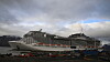 Det kan bli aktuelt med størrelsesbegrensninger på skip ved Svalbard, ifølge regjeringen. Bildet er av cruiseskipet MSC Meraviglia på besøk i Longyearbyen i fjor.