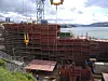 Liten seksjon klar for å løftes om bord på det som i 2016 blir et topp moderne forskningsfartøy.