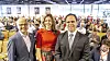 Innovasjonssenter: Konsernsjef Luis Araujo (t.h.) i Aker Solutions hadde invitert Vidar Helgesen som er regjeringens representant i FNs havpanel og Thina Saltvedt, analytiker for bærekraftig finansiering i Nordea til sitt nye innovasjonssenter.