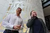 – Vi mener Norge er et Silicon Valley for oljeindustrien, sier Marius Kjeldahl (t.v.) og Andre Backen.