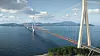 Skal det bygges hengebru på flytende fundamenter over Sognefjorden, må det forskning og teknologiutvikling til. - Forskningsprosjektene er avgjørende for å kunne gjennomføre byggingen av fergefri E39, sier prosjektleder Tore Askeland. Illustrasjon: Statens vegvesen/Vianova/Baezeni