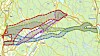 De fire korridorene som prosjektet har arbeidet med: A (rød farge), B (grønn), C (blå) og F (fiolett).