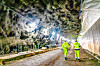 Fra AF Anläggnings tunnelarbeider under Lovö ved Stockholm.