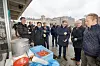 En gruppe støttespillere samlet seg for å markere avslutningen på fisket i Oslofjorden. Foto: Arash A. Nejad