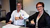 Daglig leder i Bertelsen & Garpestad, Øyvind Langemyr, og Dina Lefdal, fylkesdirektør for infrastruktur og veg i Vestland fylkeskommune, signerte kontrakt om utbedring av Seimsdalstunnelen i Årdal kommune 28. oktober 2020.