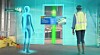 Ved hjelp av hologrammer kan bygglederen tas med på en rundtur i bygget uten å forlate sitt eget kontor.