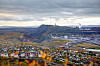 Kiruna i nord-Sverige.