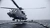 Et CH-148 Cyclone lander på HMCS Halifax i februar i forbindelse med «Ship Helicopter Operating Limits», SHOL-trening i februar 2016.