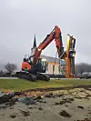 Boretårnet er produsert av svenske Geotech, som produserer spesialrigger for geoboringer. Foto: Norsk Bergsikring