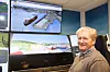 Ketil Olaf Paulsen, direktør for teknologi og utvikling i Kongsberg Maritime. Her i det som skal bli et fjernkontrollsenter for autonome skip. Foto: Tore Stensvold