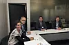 Prosjektteamet som har utarbeidet ReCharge-rapporten sammen med Hans Anton Tvete fra DNV GL. Fra venstre: Heidi Neilson (Oslo havn), Sofus Gedde-Dahl (Cavotec), Christian Thielemannn (Cavotec) og Øystein Hæhre (ABB). Foto: Tore Stensvold