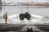 En «Amphibious Combat Vehicle» (ACV) i forbindelse med sertifisering av ACV-operatører ved marinekorpsbasen Camp Pendleton i California 18. juli 2023.
