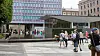 22. juli-senteret ved foten av Høyblokka i regjeringskvartalet i Oslo åpnet for publikum i 2015.