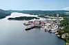 Nexanstårnet til høyre i bildet. Foto: Nexans.