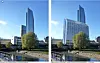 Dersom planene realiseres vil Oslo Plaza bli Skandinavias største hotell målt i antall rom. Her orginalt foto av eksisterende bygg og visualisering av eiernes høyeste forslag. Foto: White Arkitekter.