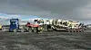 Den kraftfulle maskinen Metso LT 1100 er på vei fra Kirkenes til Gøteborg. Her skal den i første omgang fraktes videre med båt.