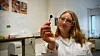 Anoden som består av en tynn film av materialet som er inne i batteriet. Foto: Elina Melteig/UiO