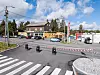 Skedsmo bussterminal er stengt for innkjørende busser. Foto: Arash A. Nejad