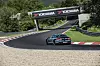 Den kamuflerte bakenden på Taycan-prototypen i Aremberg-seksjonen. Foto: Porsche