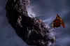 KJEMPESMELL: 4. juli 2005 sprengte Nasa et hull i kometen Tempel 1 med komethammeren Impactor fra sonden Deep Impact.
