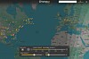 Det var mange amerikanske militærfly på vei østover klokken 05.30 onsdag (04.30 UTC). Fly som er over Atlanterhavet vises ikke på grunn av manglende dekning.