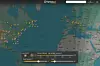 Det var mange amerikanske militærfly på vei østover klokken 05.30 onsdag (04.30 UTC). Fly som er over Atlanterhavet vises ikke på grunn av manglende dekning.